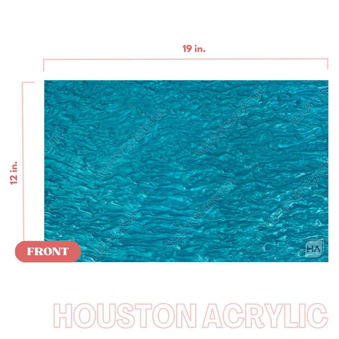 1/8" Blue Pearl Cast Acrylic Sheet