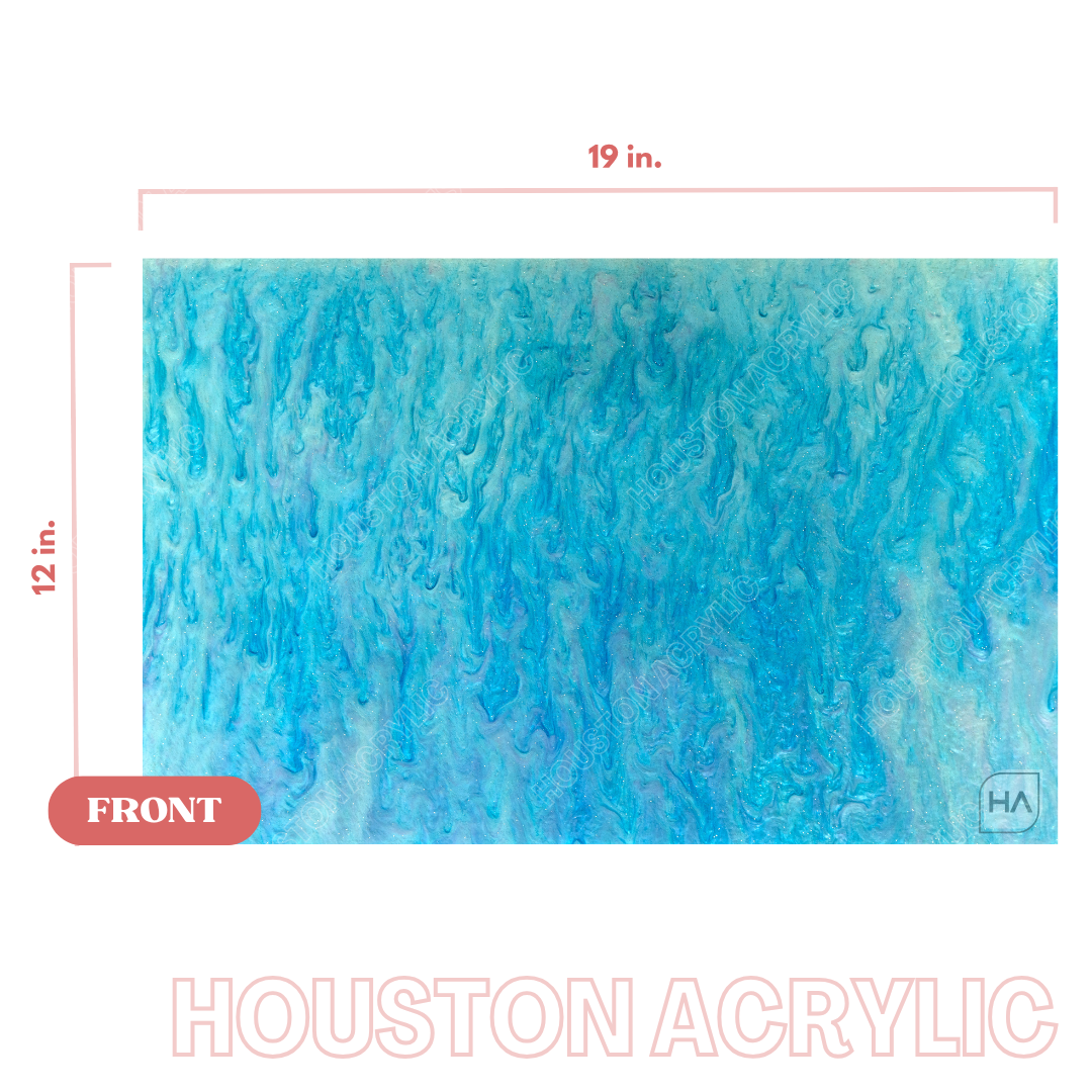 1/8" Blue Starry Sky Cast Acrylic Sheet
