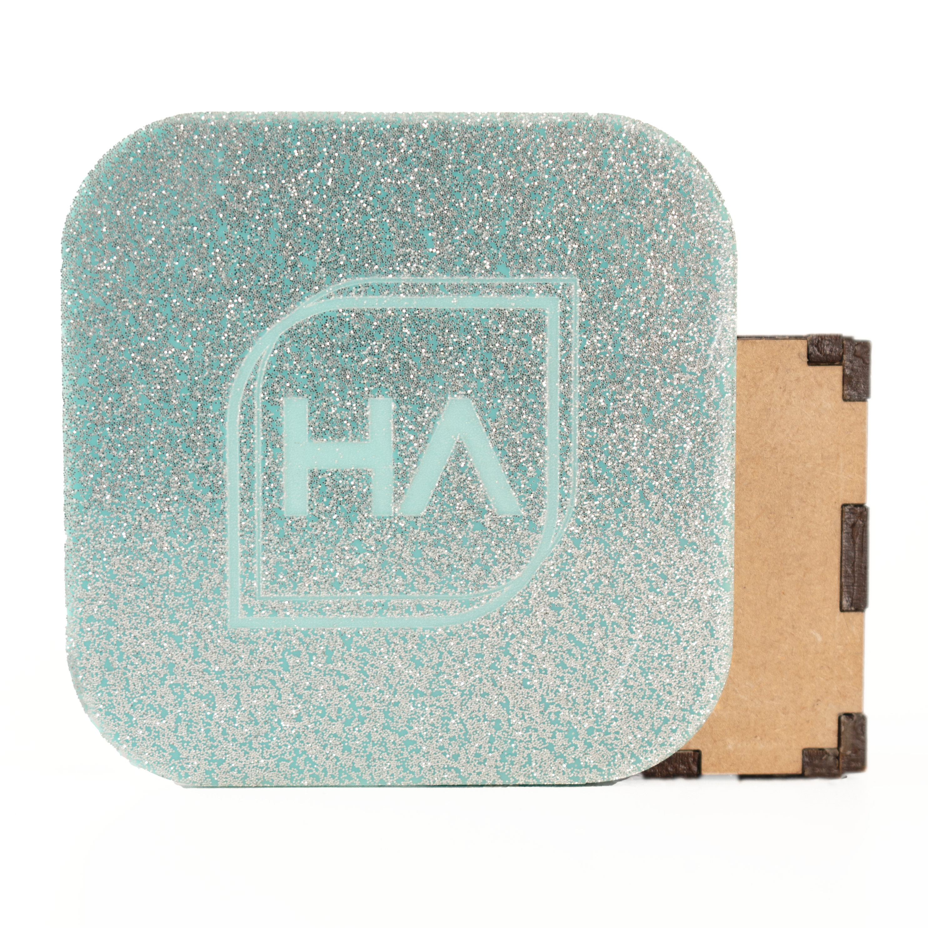 1/8" Baby Blue Glitter ColorCarve Cast Acrylic Sheet