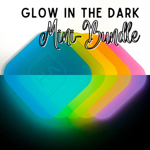 Glow in the Dark Mini Cast Acrylic Sheet Bundle