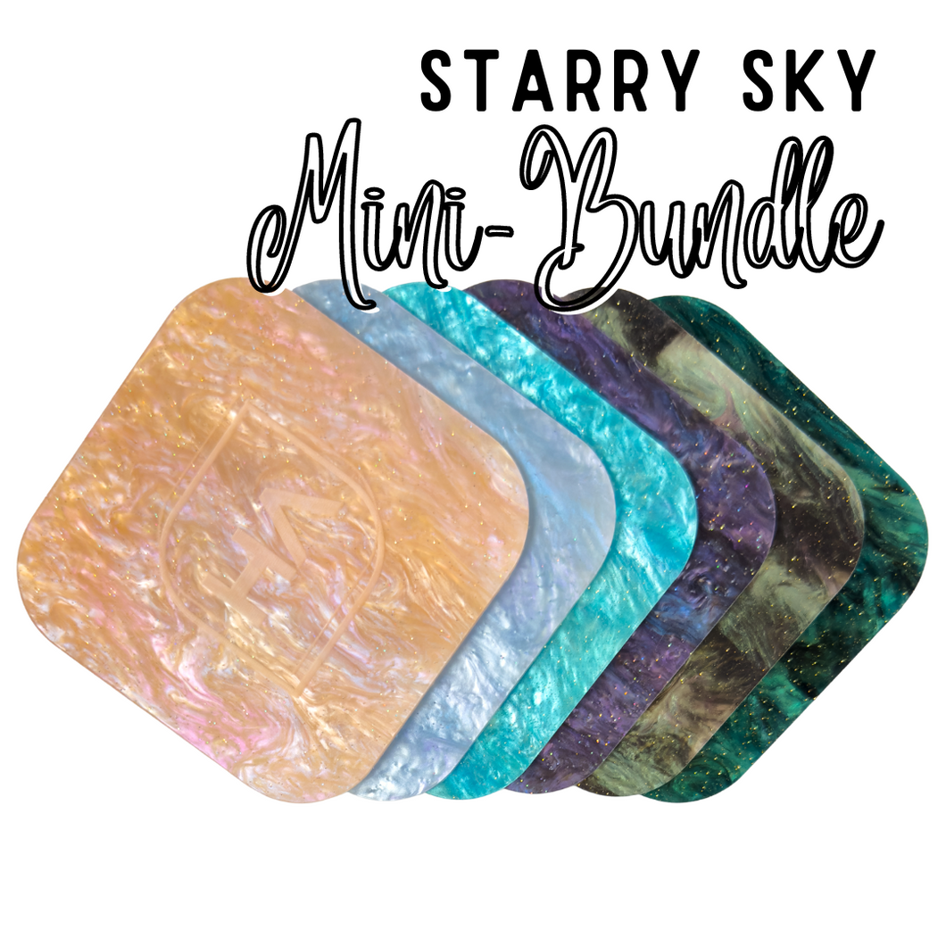 Starry Sky Mini Cast Acrylic Sheet Bundle