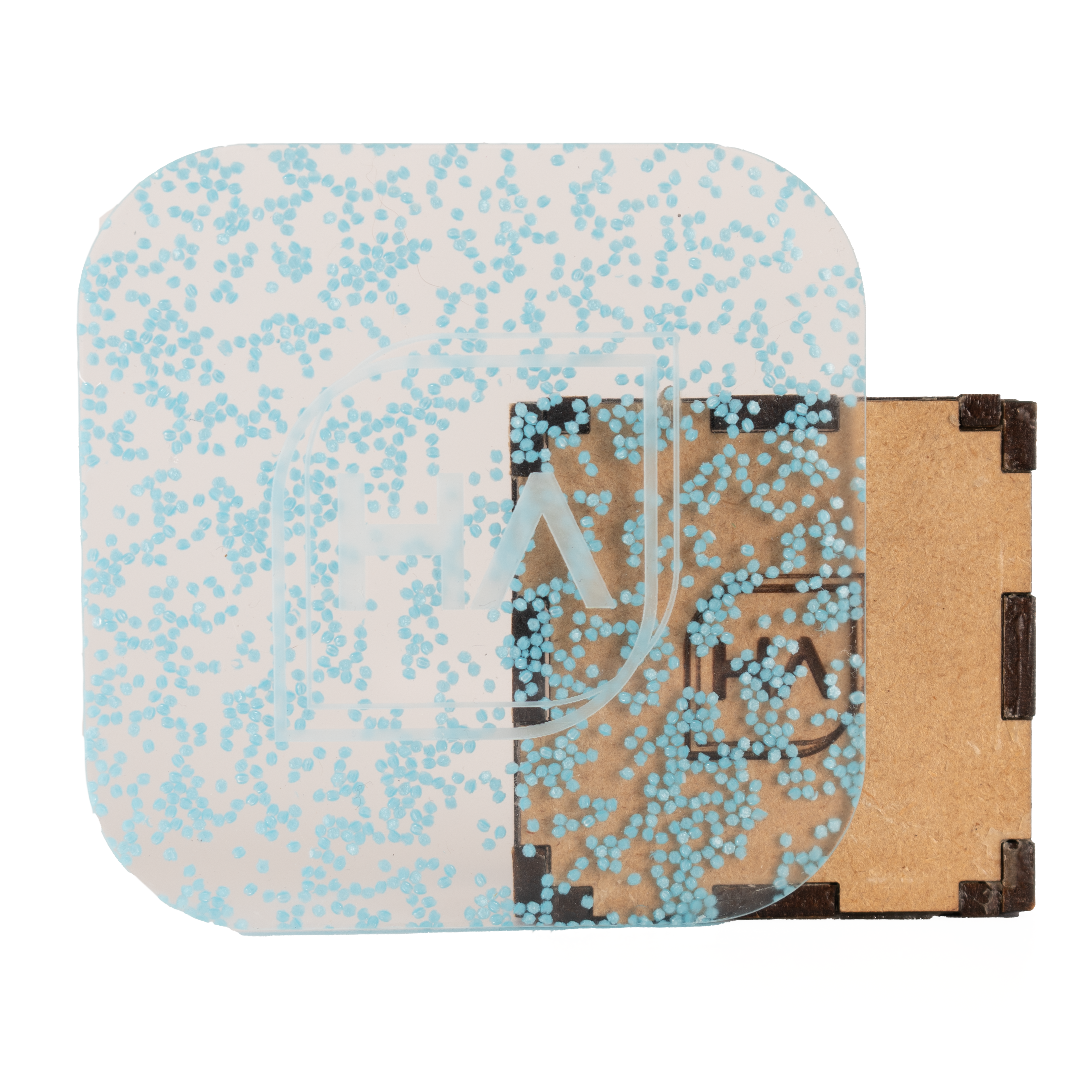 1/8" Blue Glow in the Dark Glitter Cast Acrylic Sheet