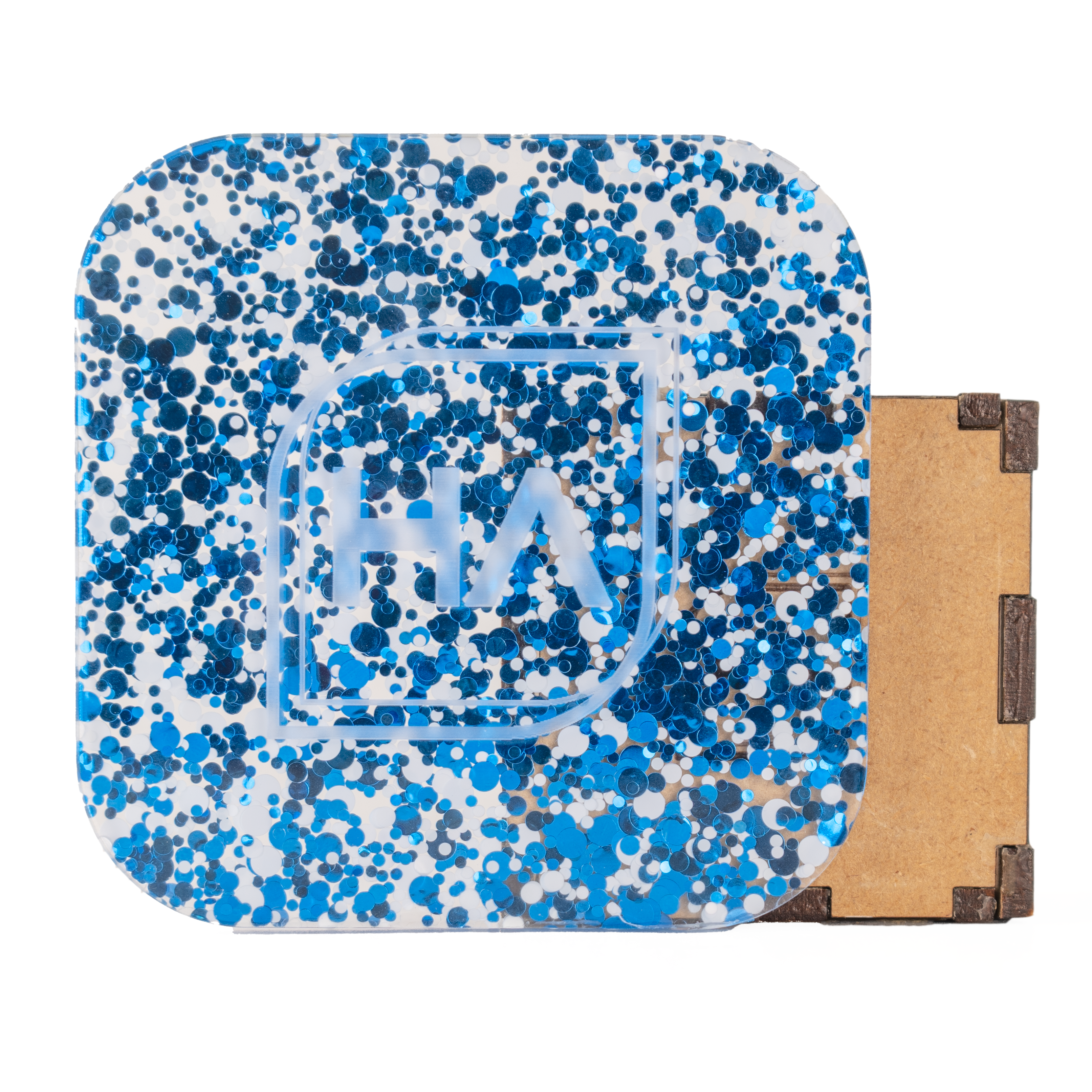 1/8" Blue and White Spirit Dots Cast Acrylic Sheet