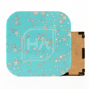 1/8" Breakfast Blue Iridescent Starfall Cast Acrylic Sheet