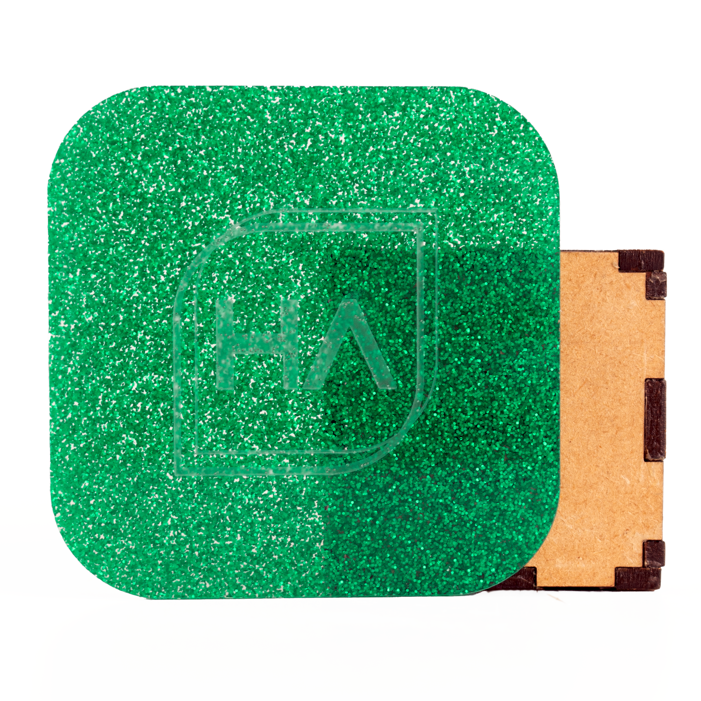 1/8" Bright Green Glitter Cast Acrylic Sheet