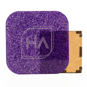 1/8" Bright Purple Glitter Cast Acrylic Sheet