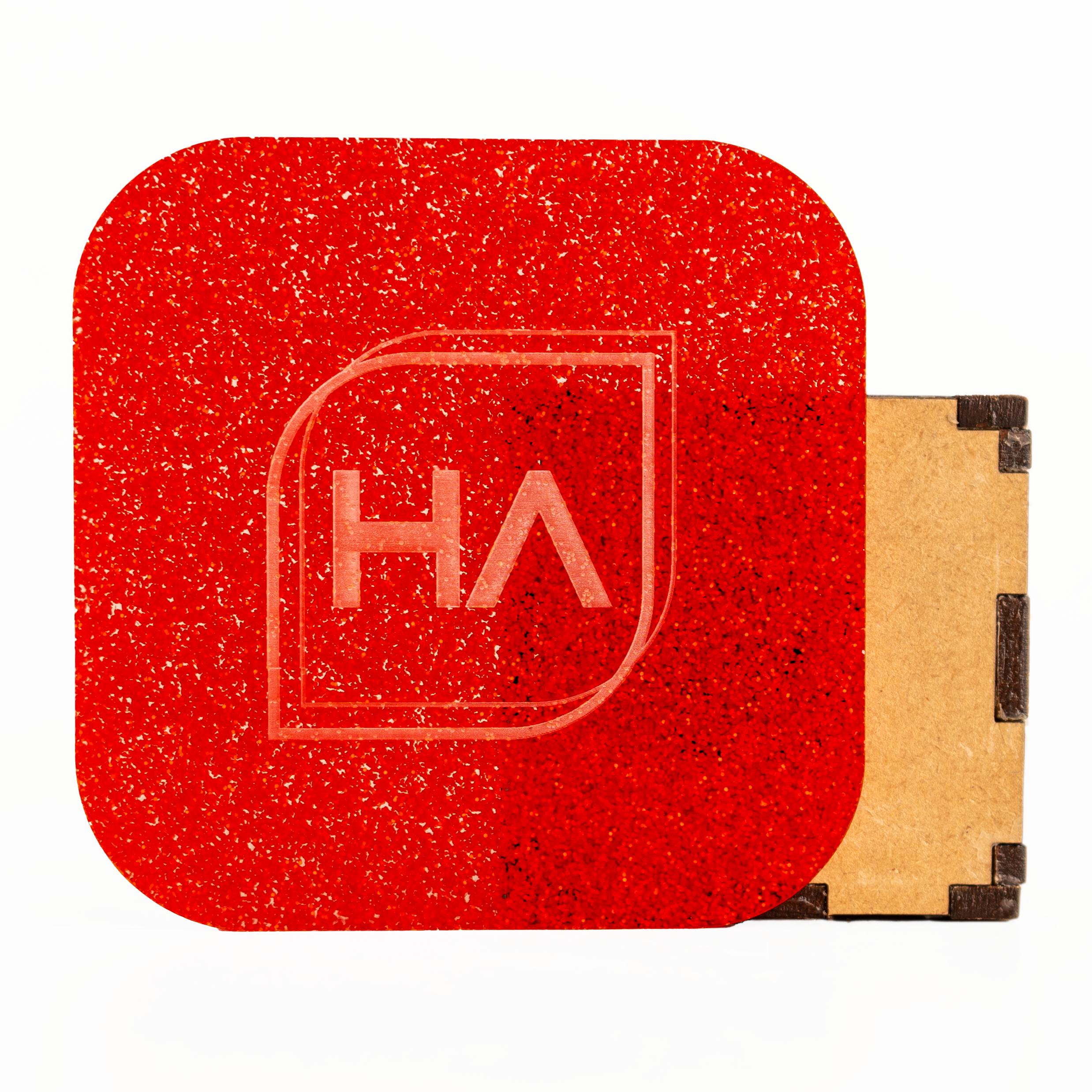 1/8" Bright Red Glitter Cast Acrylic Sheet