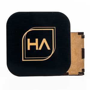 .020" Flexible Plastic Sheet Brushed Black/Gold 12" x 12" Sheet