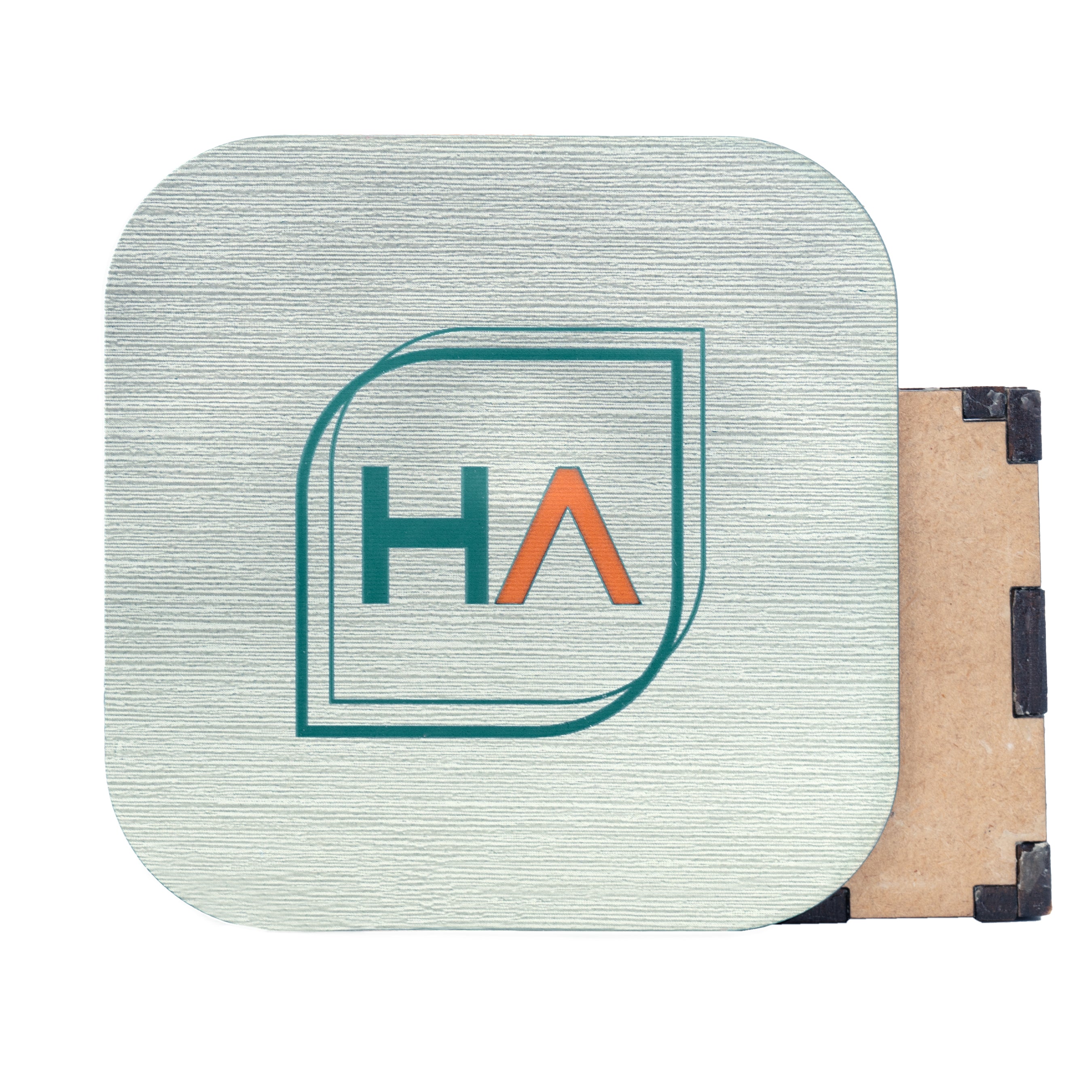 1/16" TriLayer Brushed Silver/Teal/Copper Acrylic Sheet