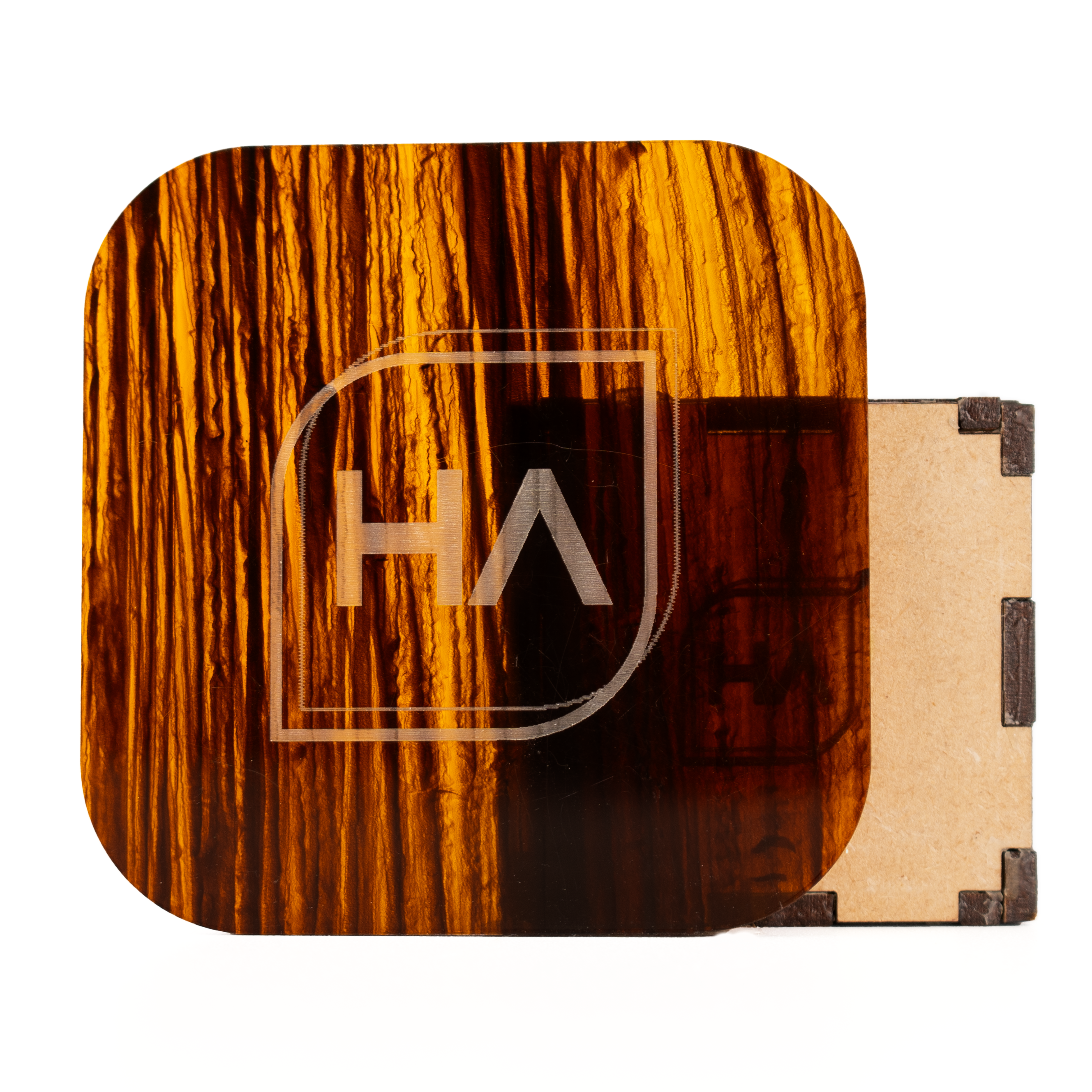 1/8" Brushed Mahogany Cast Acrylic Sheet
