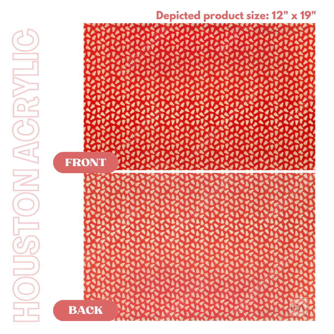 1/8" Christmas Tree Cookies MakerPrint Full Size Sheet View Front and Back Comparison