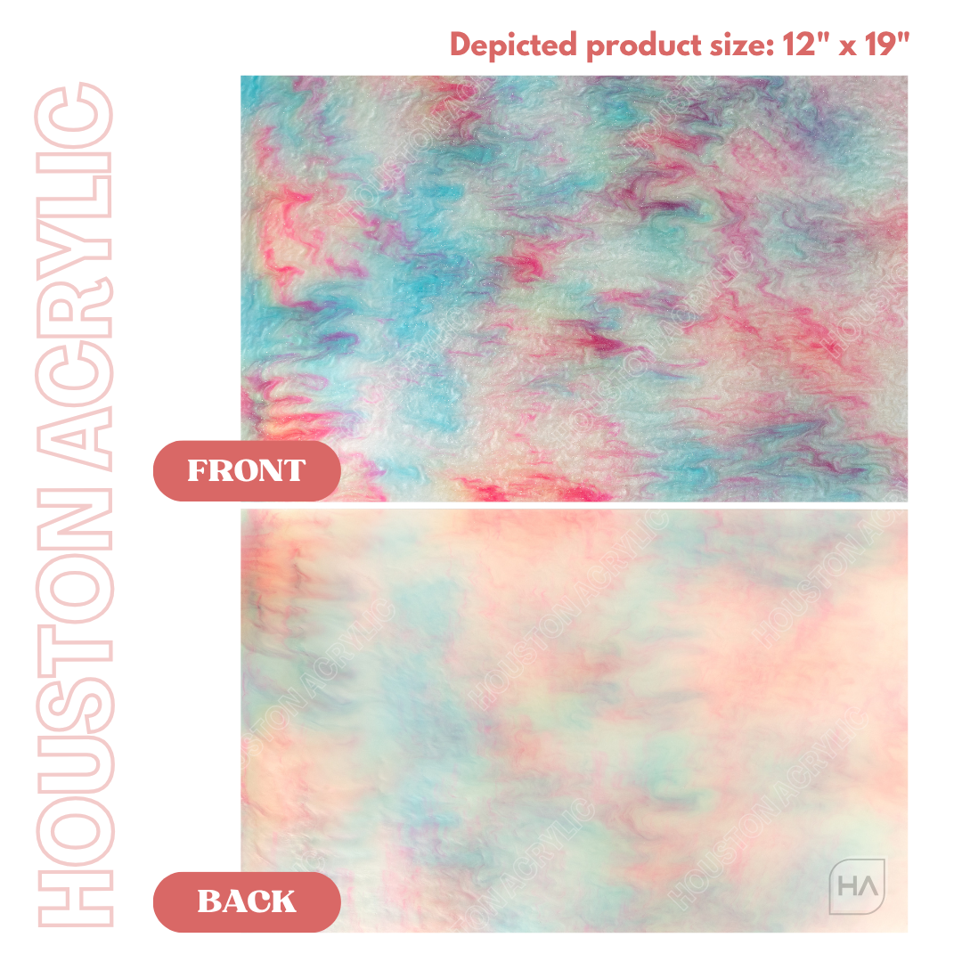 1/8" Cotton Candy Potion Cast Acrylic Sheet