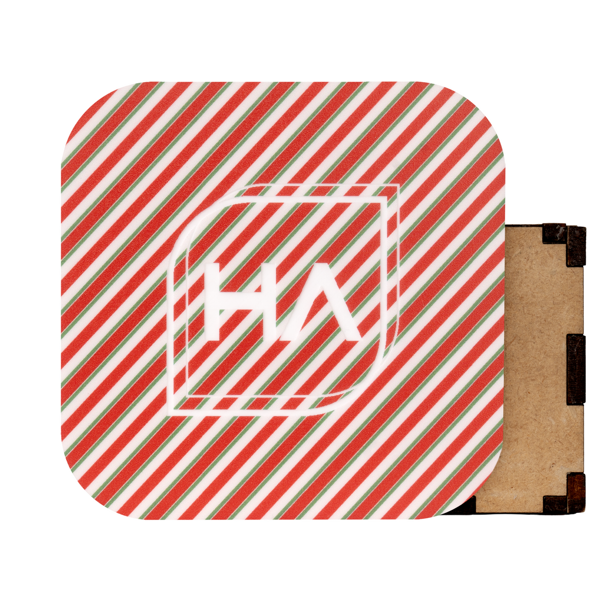 Candy Cane Stripes MakerPrint laser cutting and laser engraving sheet material