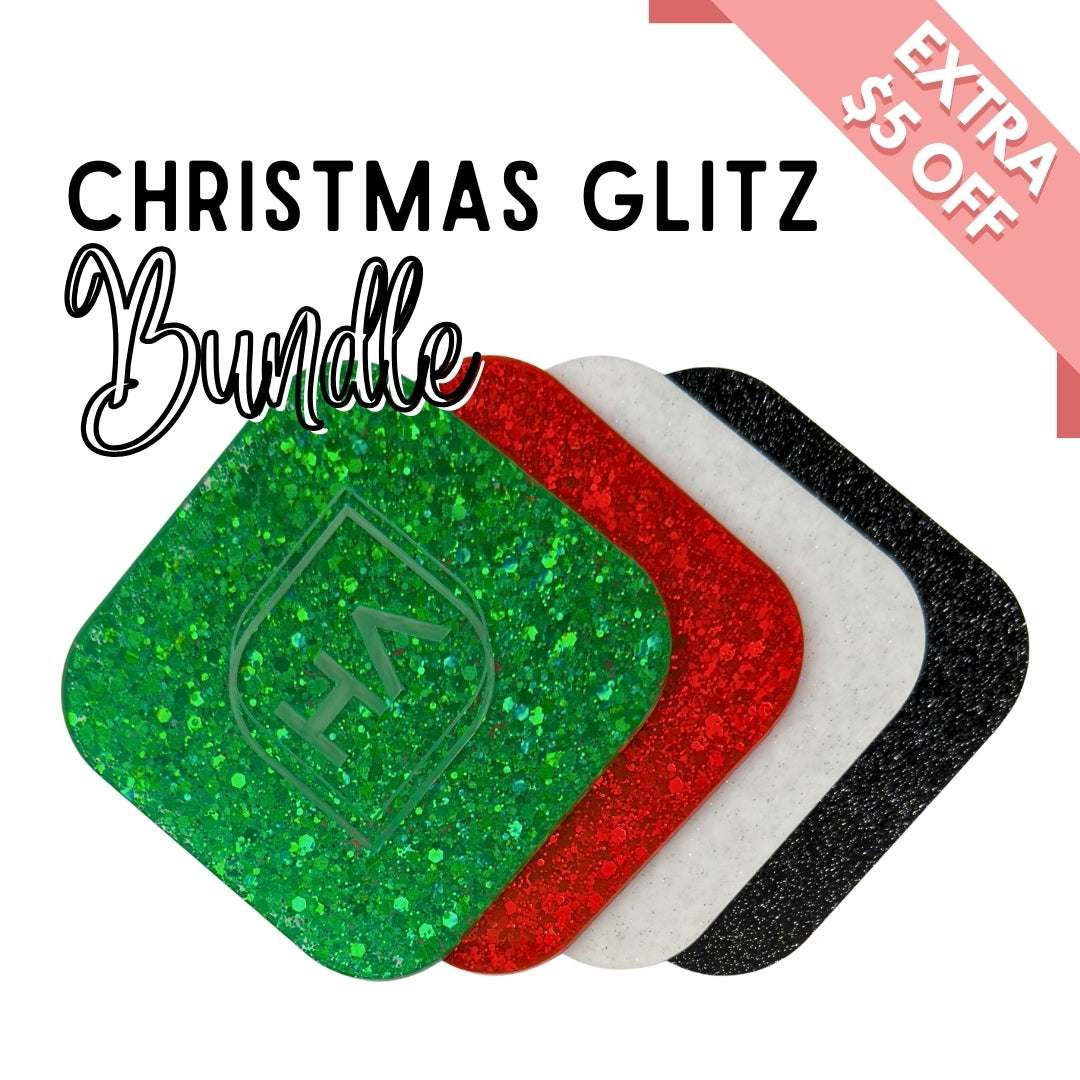 1/8" Christmas Glitz Cast Acrylic Sheet Bundle