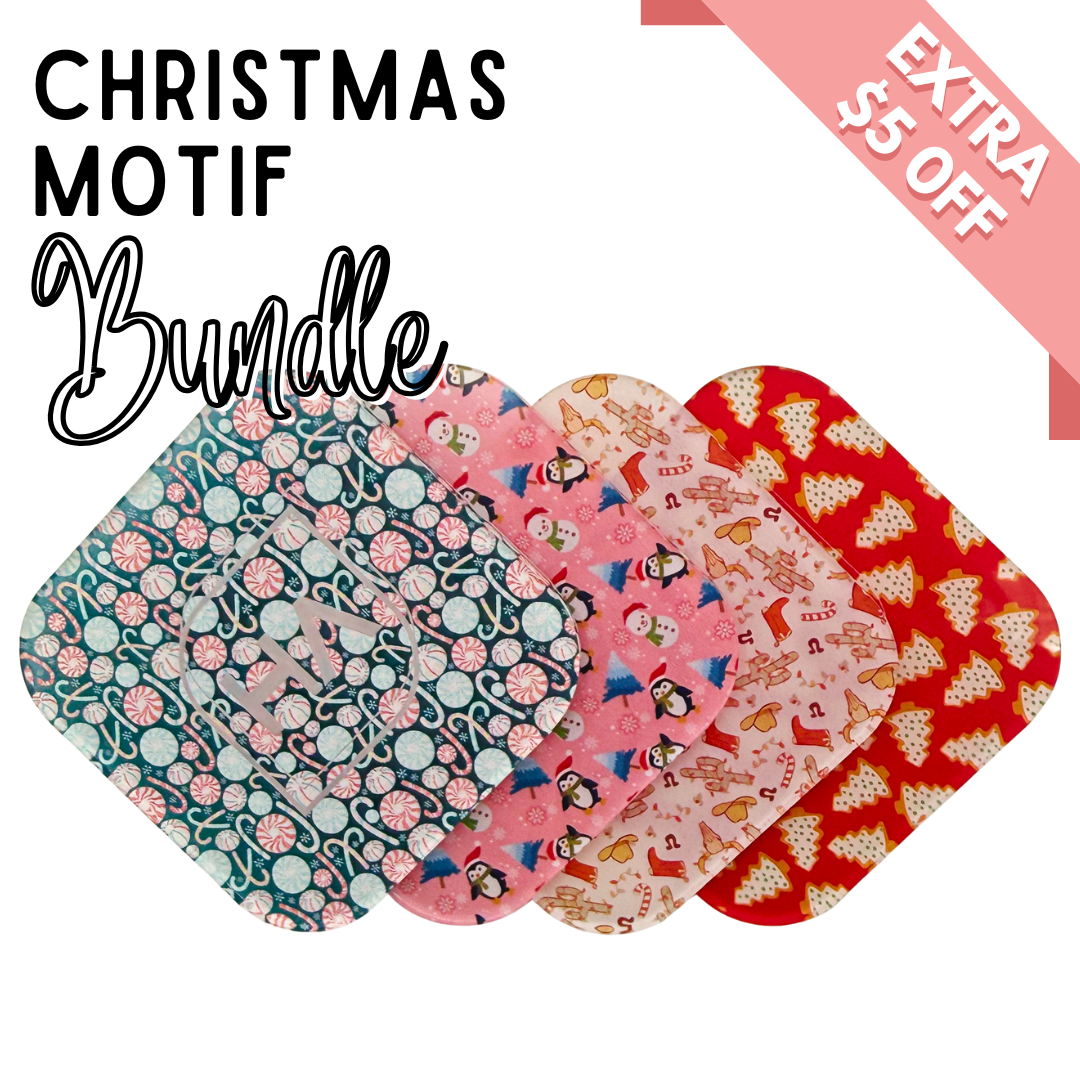 Christmas Motifs MakerPrint Acrylic Sheet Bundle