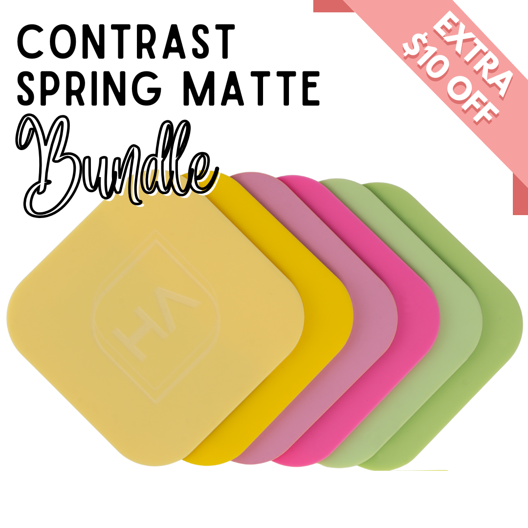 Contrast Spring Matte 1/8" Cast Acrylic Sheet Bundle