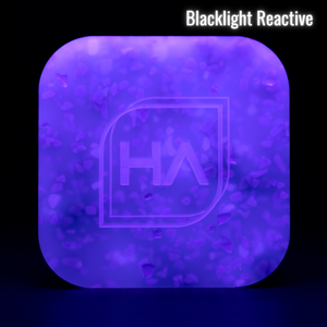 Blacklight reactive 1/8" Cosmic Blossom Cast Acrylic Sheet
