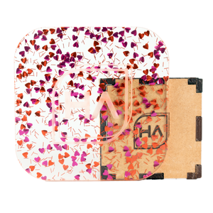 1/8" Cupid Hearts Confetti Cast Acrylic Sheet