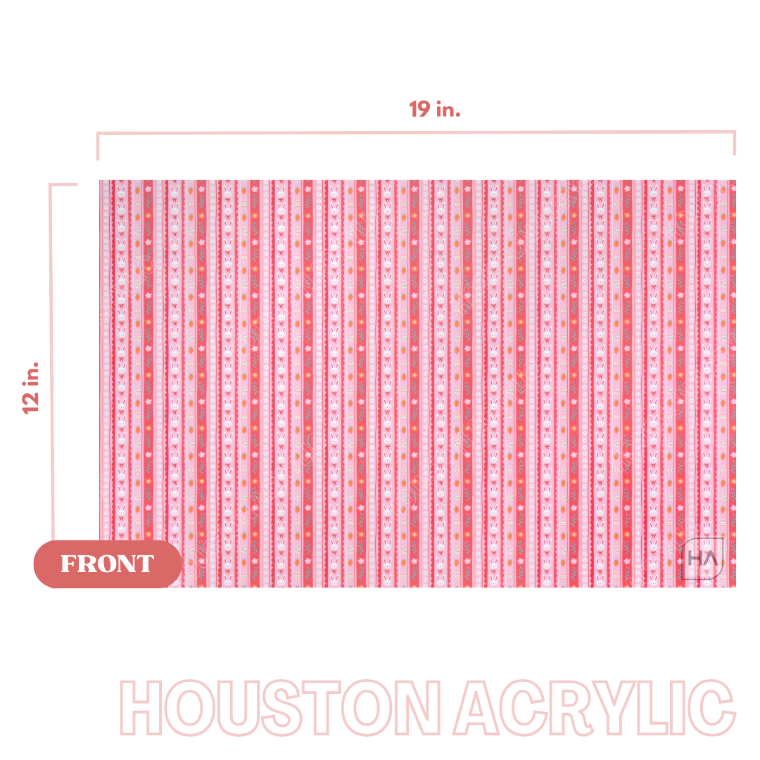 1/8" Easter Ribbon MakerPrint Cast Acrylic Sheet Full Size View