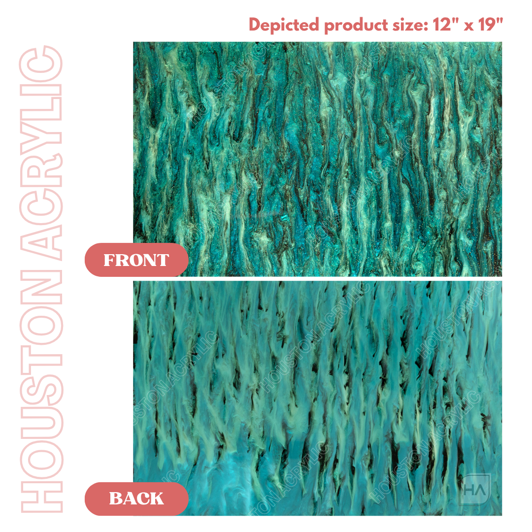 1/8" Emerald Starry Sky Cast Acrylic Sheet