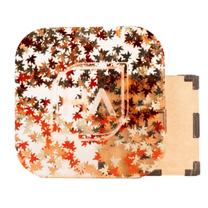 1/8" Fall Leaves Confetti Cast Acrylic Sheet
