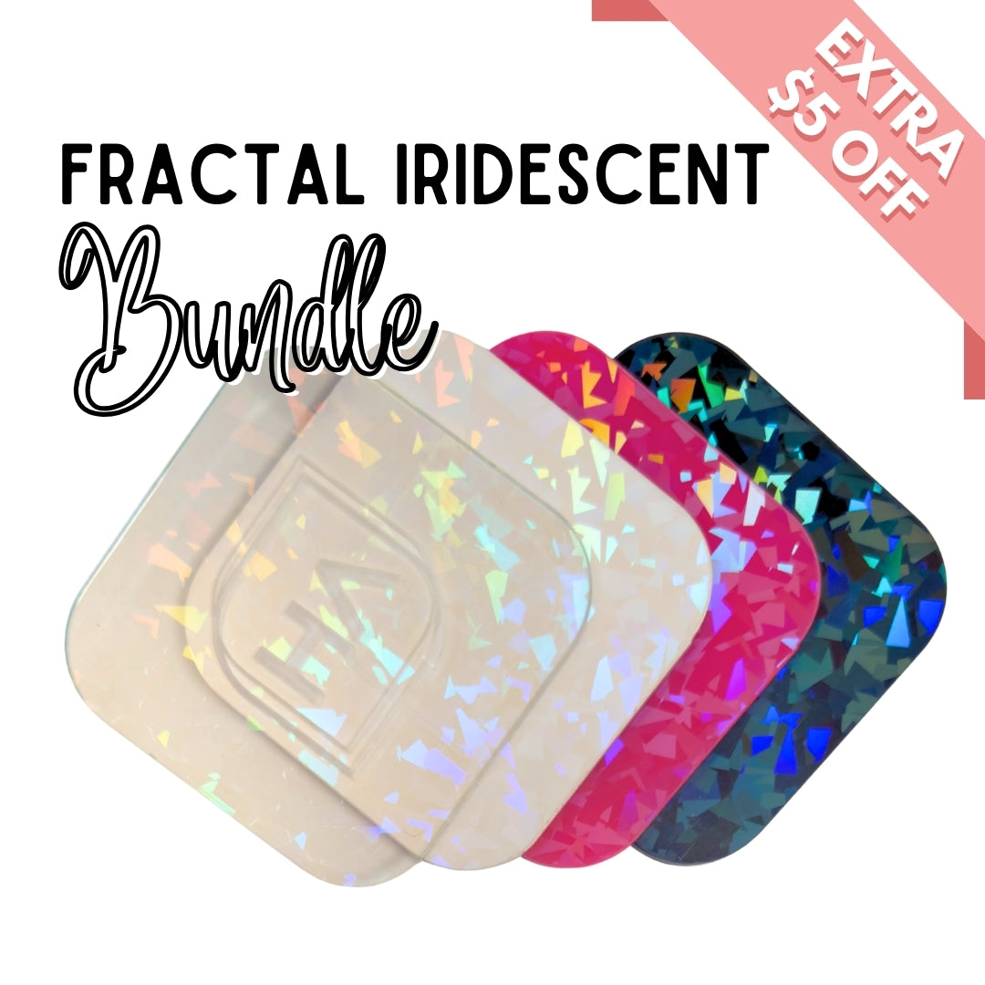 1/8" Fractal Iridescent Acrylic Sheet Bundle