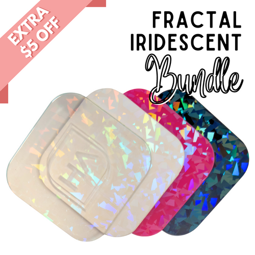 Fractal Iridescent Acrylic Sheet Bundle