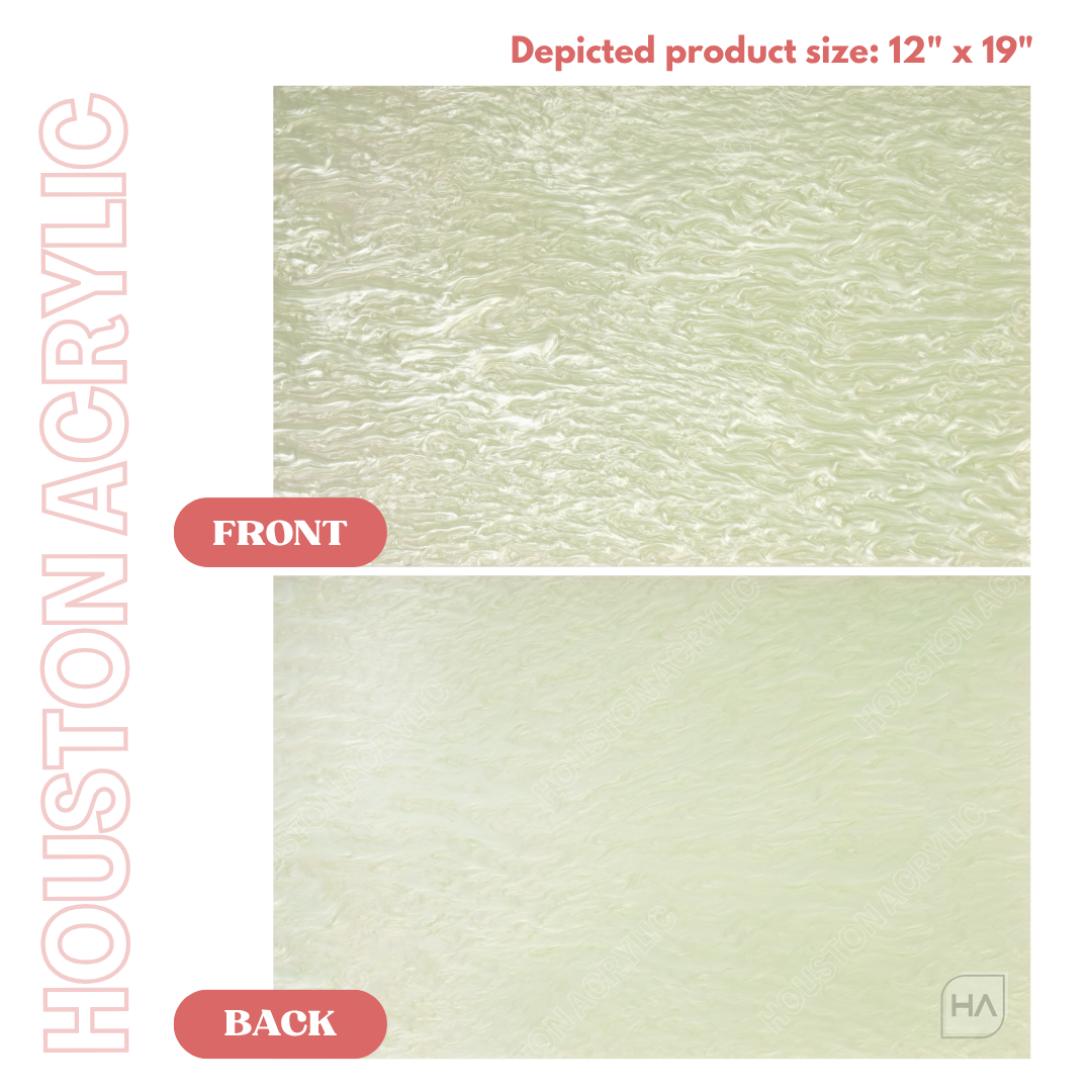 1/8" Green Pearl Cast Acrylic Sheet
