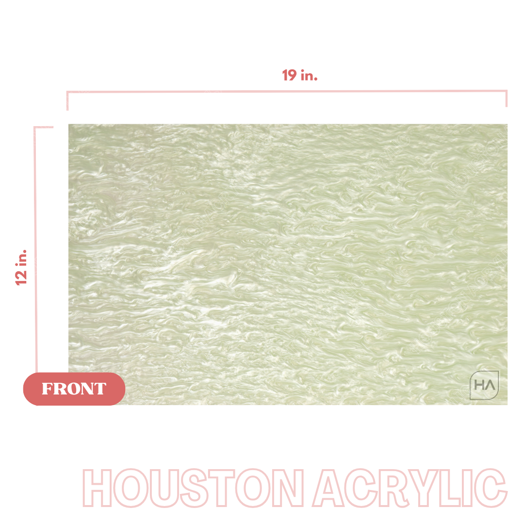 1/8" Green Pearl Cast Acrylic Sheet