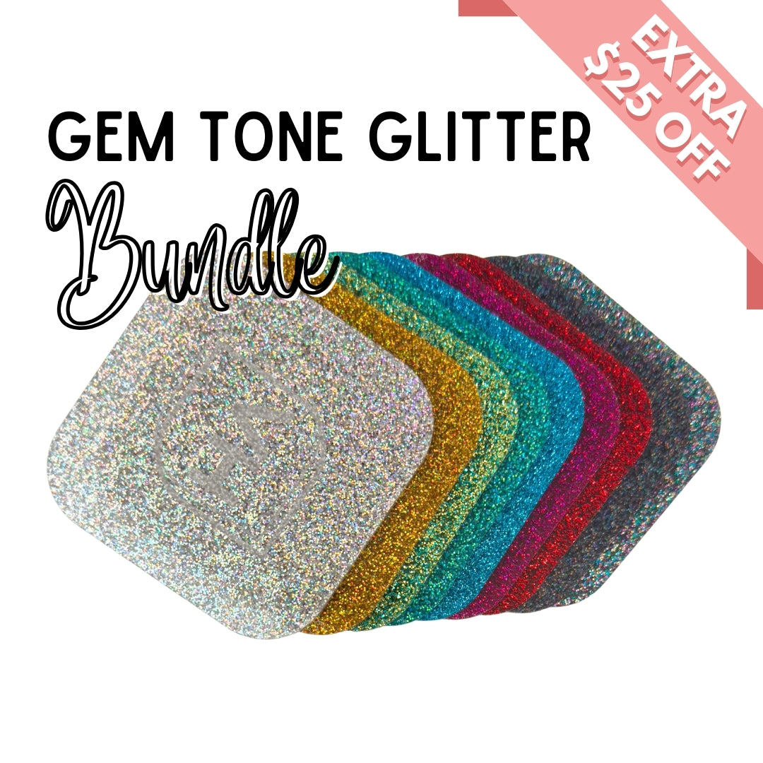 1/8" Gem Tone Glitter Cast Acrylic Sheet Bundle