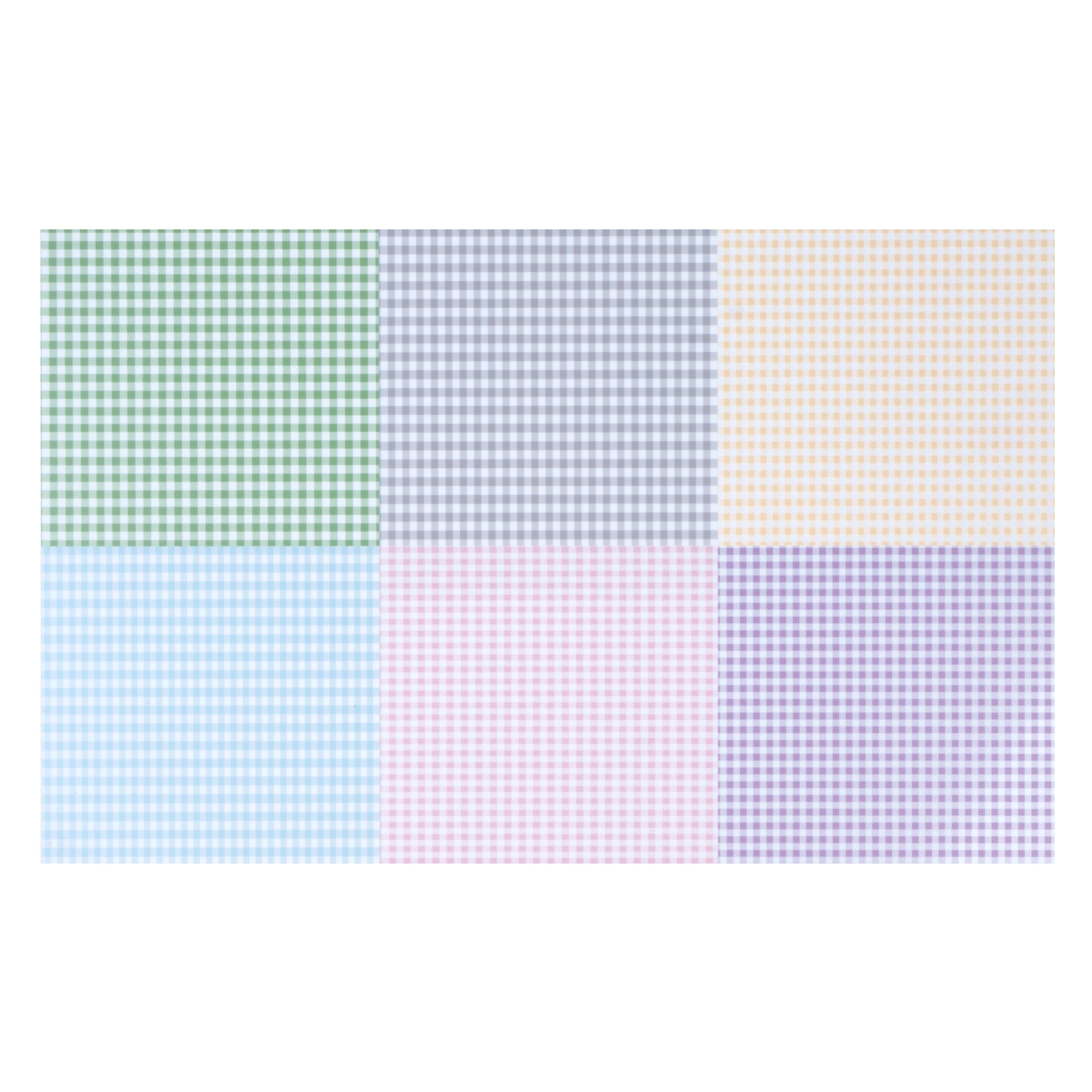 Gingham Makerprint Sample Sheet UV printed laser material for laser cutting and laser engraving