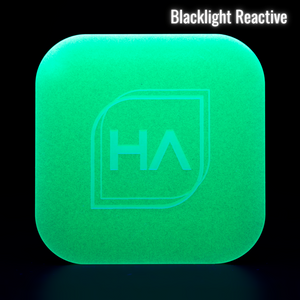 Blacklight reactive 1/8" Green Glow in the Dark Cast Acrylic Sheet