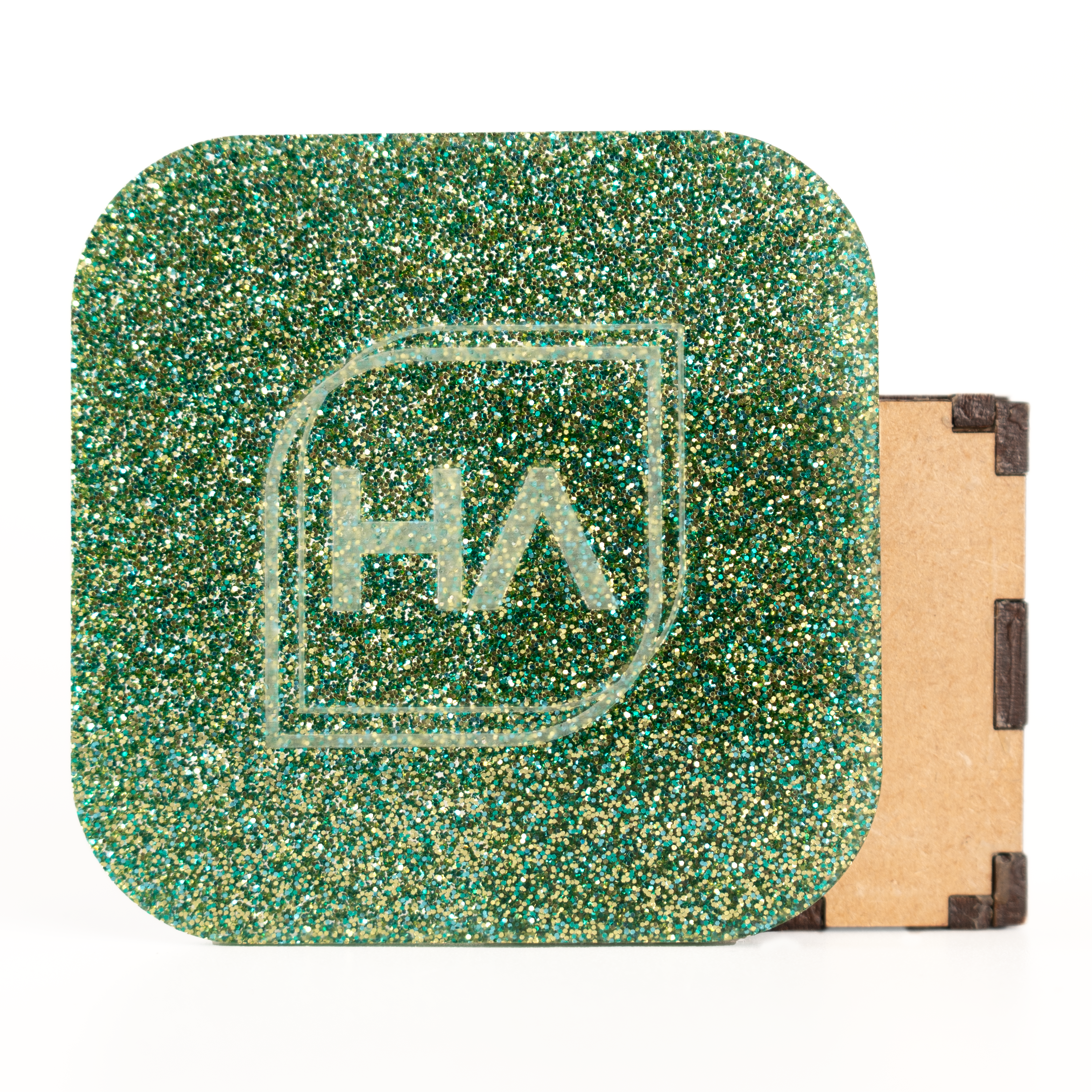 1/8" Green Glitter Cast Acrylic Sheet