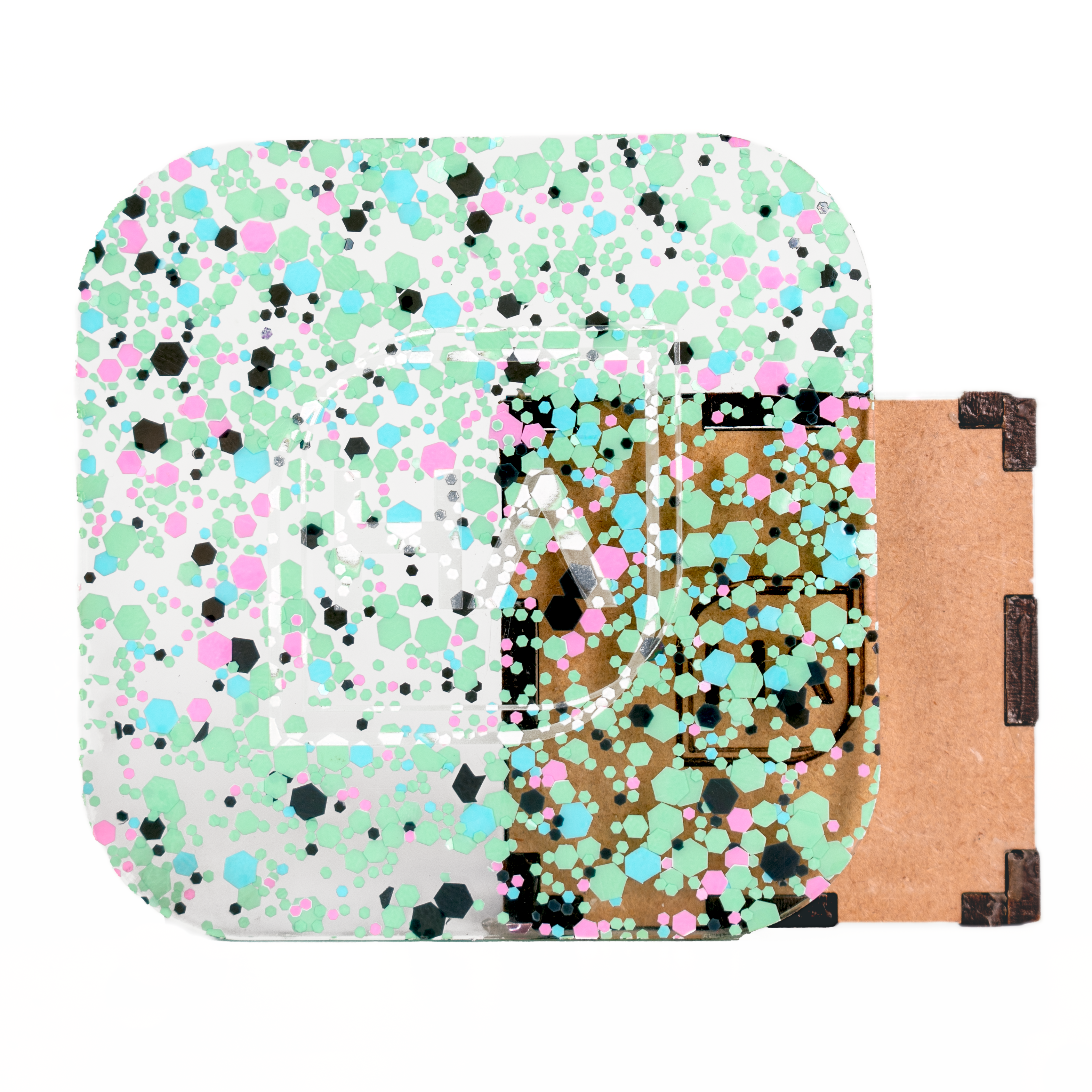 1/8" Groovy Daisy Confetti Cast Acrylic Sheet