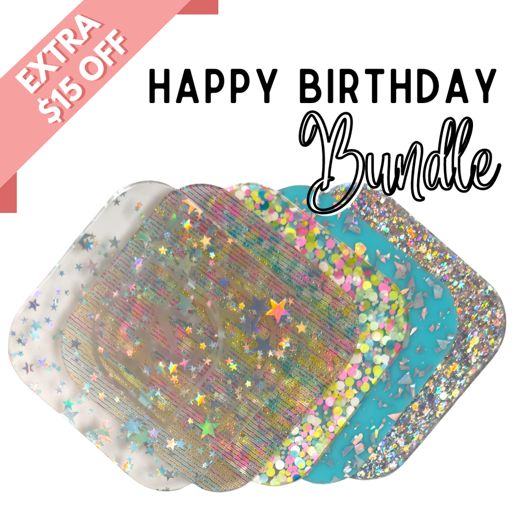 Happy Birthday Acrylic Sheet Bundle