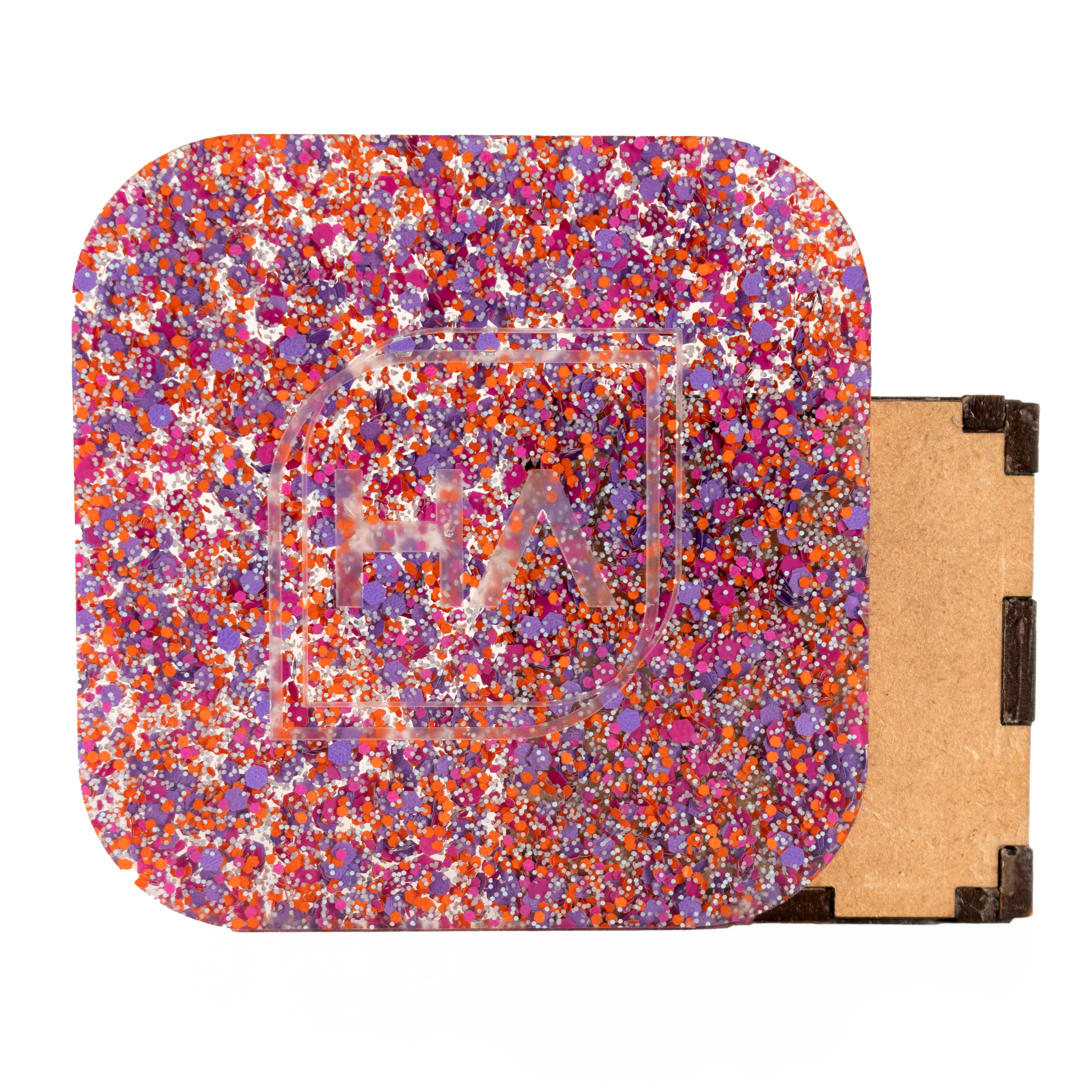 1/8" Hippie Daisy Confetti Cast Acrylic Sheet