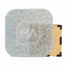 Load image into Gallery viewer, 1/8&quot; Holographic Silver Glitter Cast Acrylic Sheet
