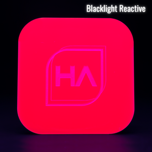 Blacklight reactive 1/8" Hot Pink Cast Acrylic Sheet