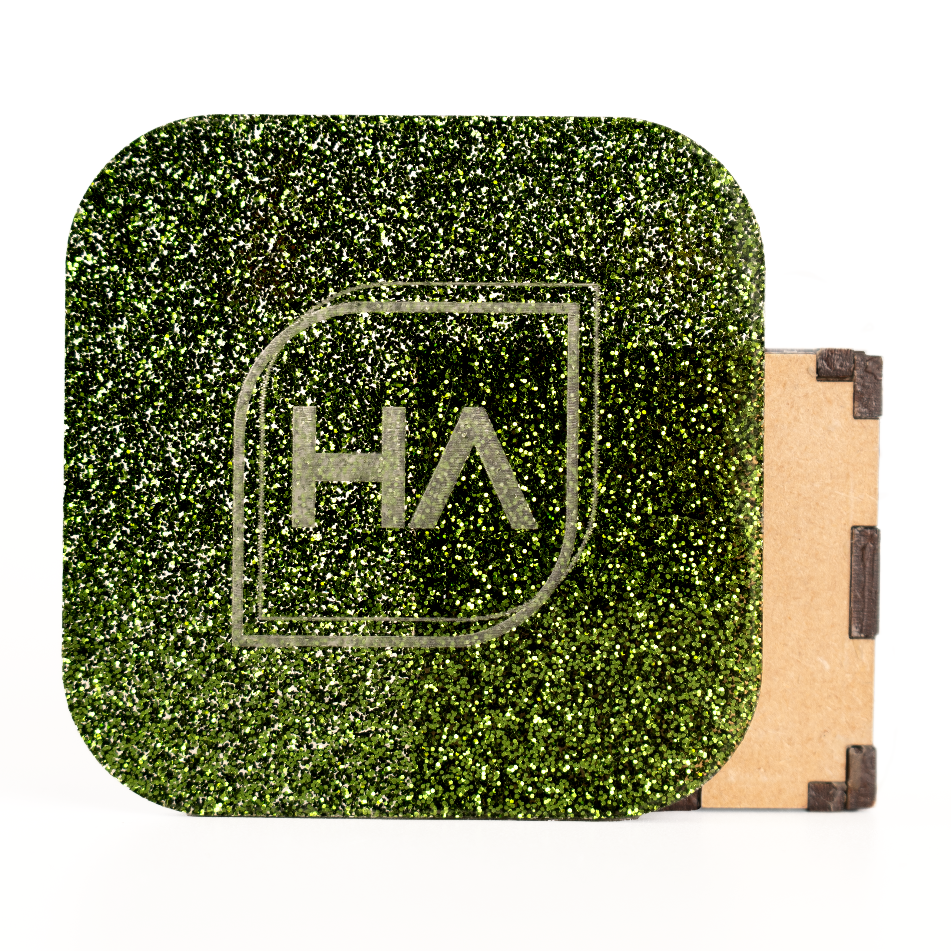 1/8" Hunter Green Glitter Cast Acrylic Sheet