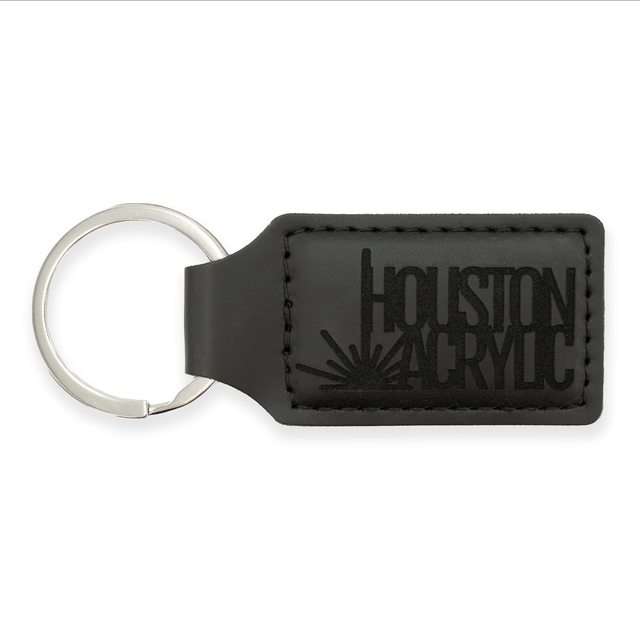 Signature Black/Black MakerLeatherette Keychain