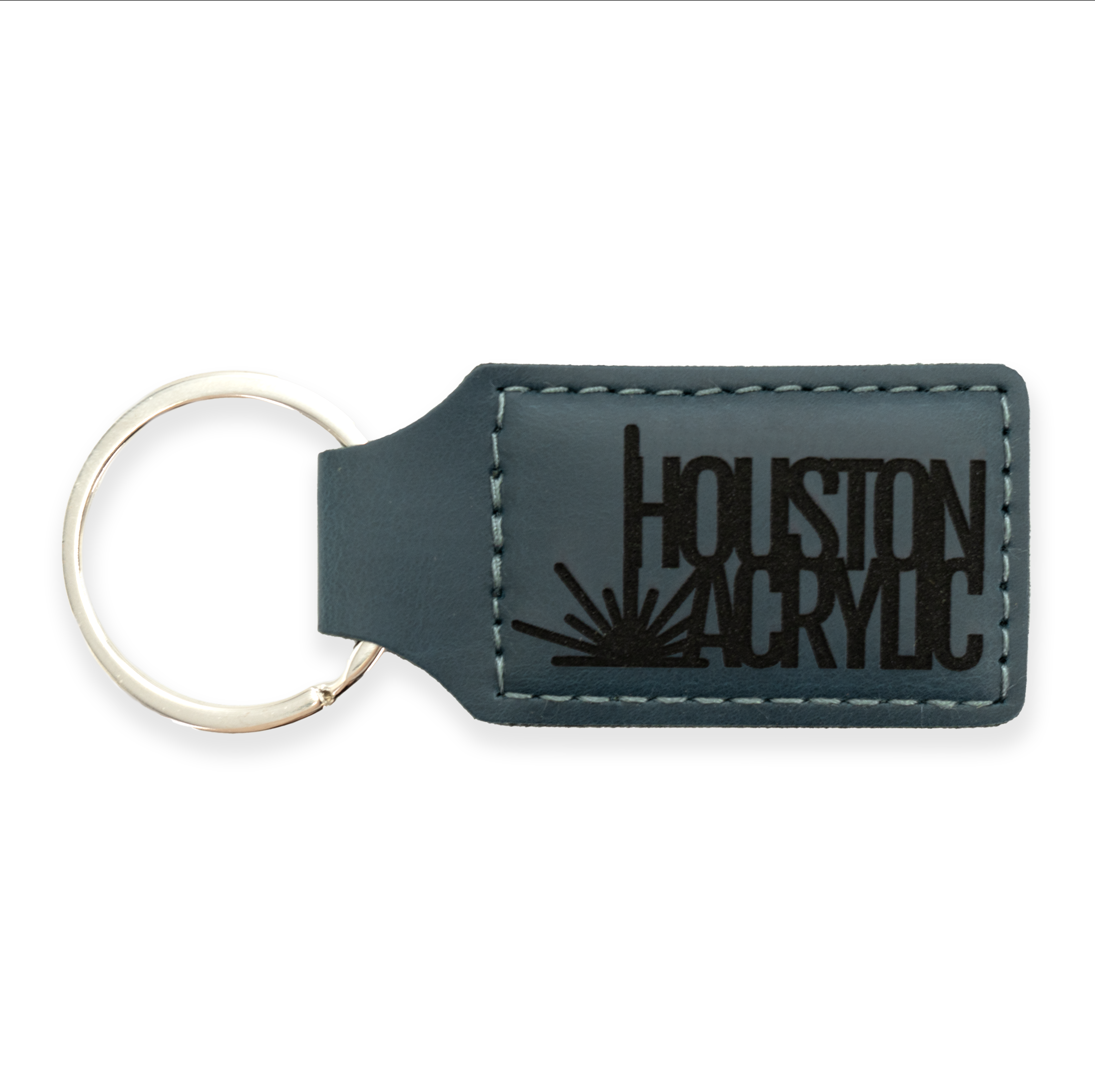 Signature Navy/Black MakerLeatherette Keychain