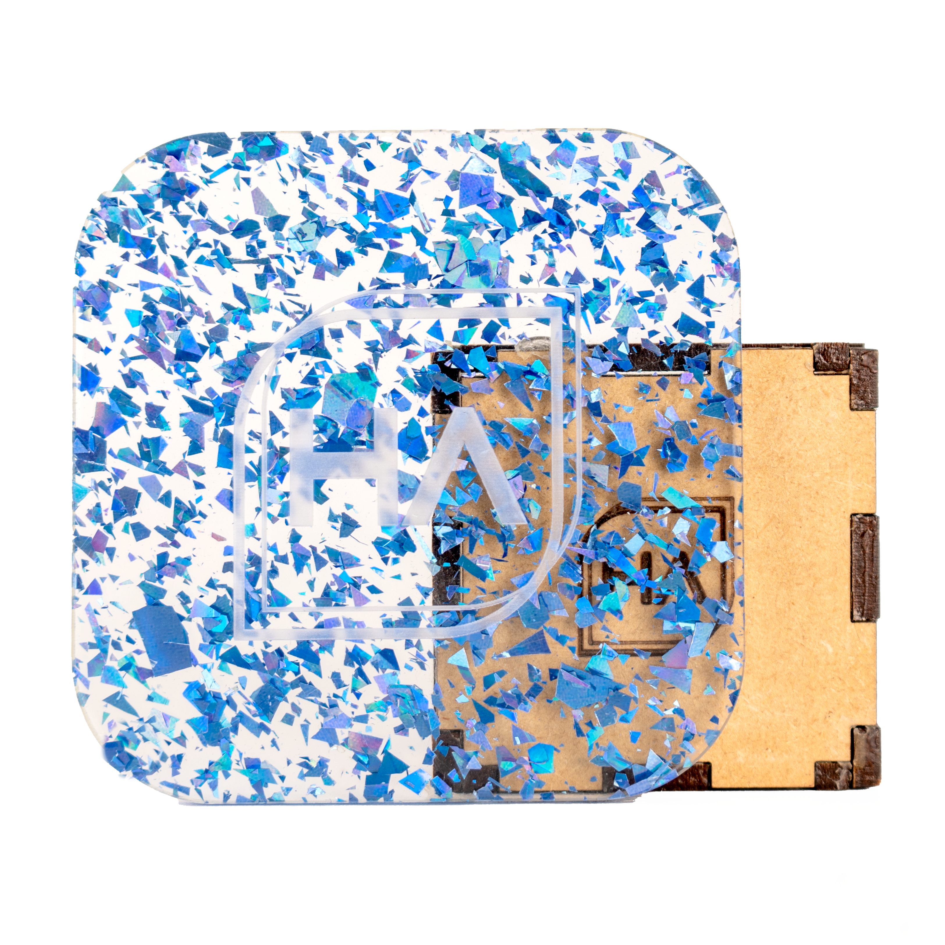 1/8" Iced Holographic Flake Confetti Cast Acrylic Sheet