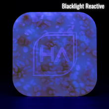 Load image into Gallery viewer, Blacklight reactive 1/8&quot; Jupiter Blossom Cast Acrylic Sheet
