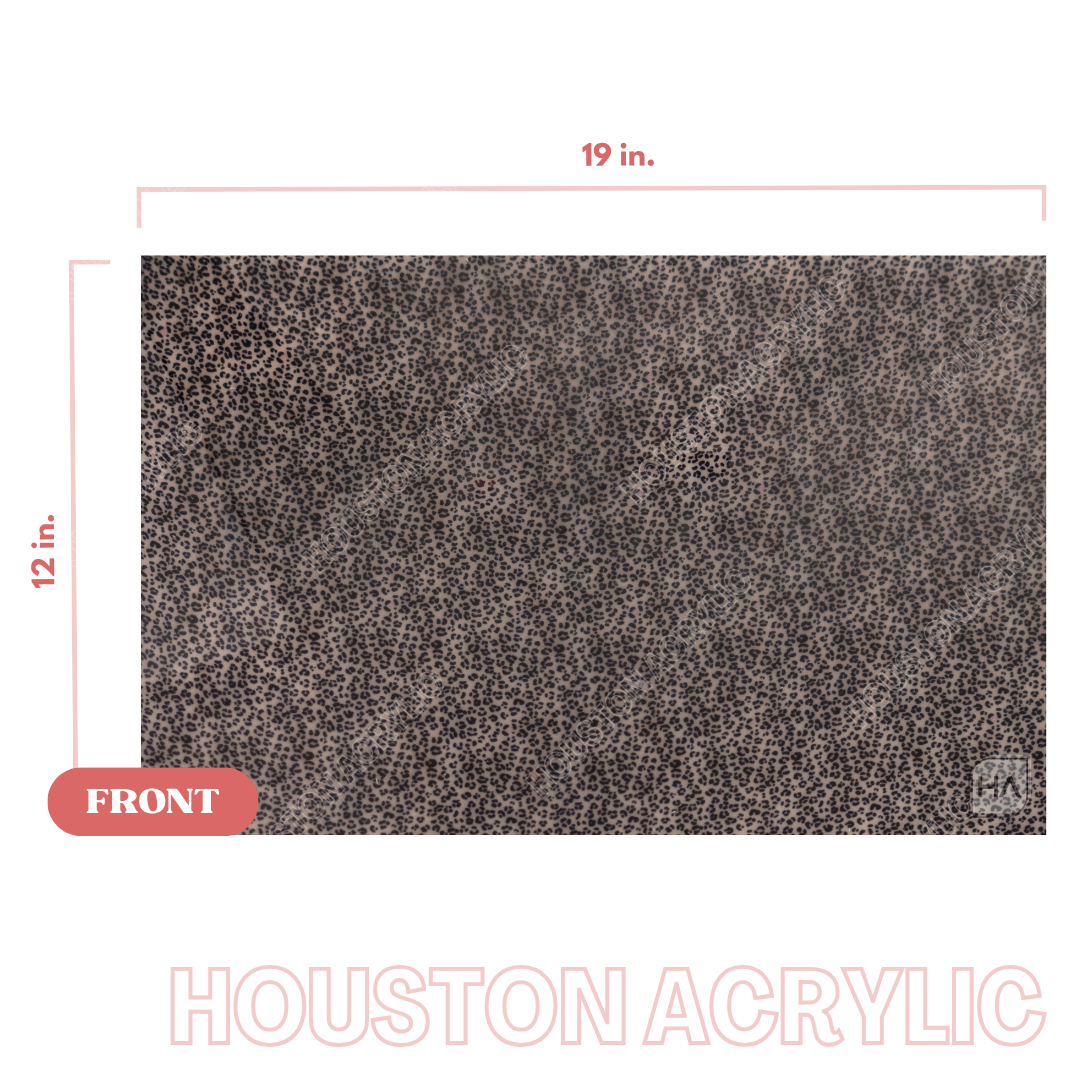 1/8" Leopard Cast Acrylic Sheet Full Size Sheet View