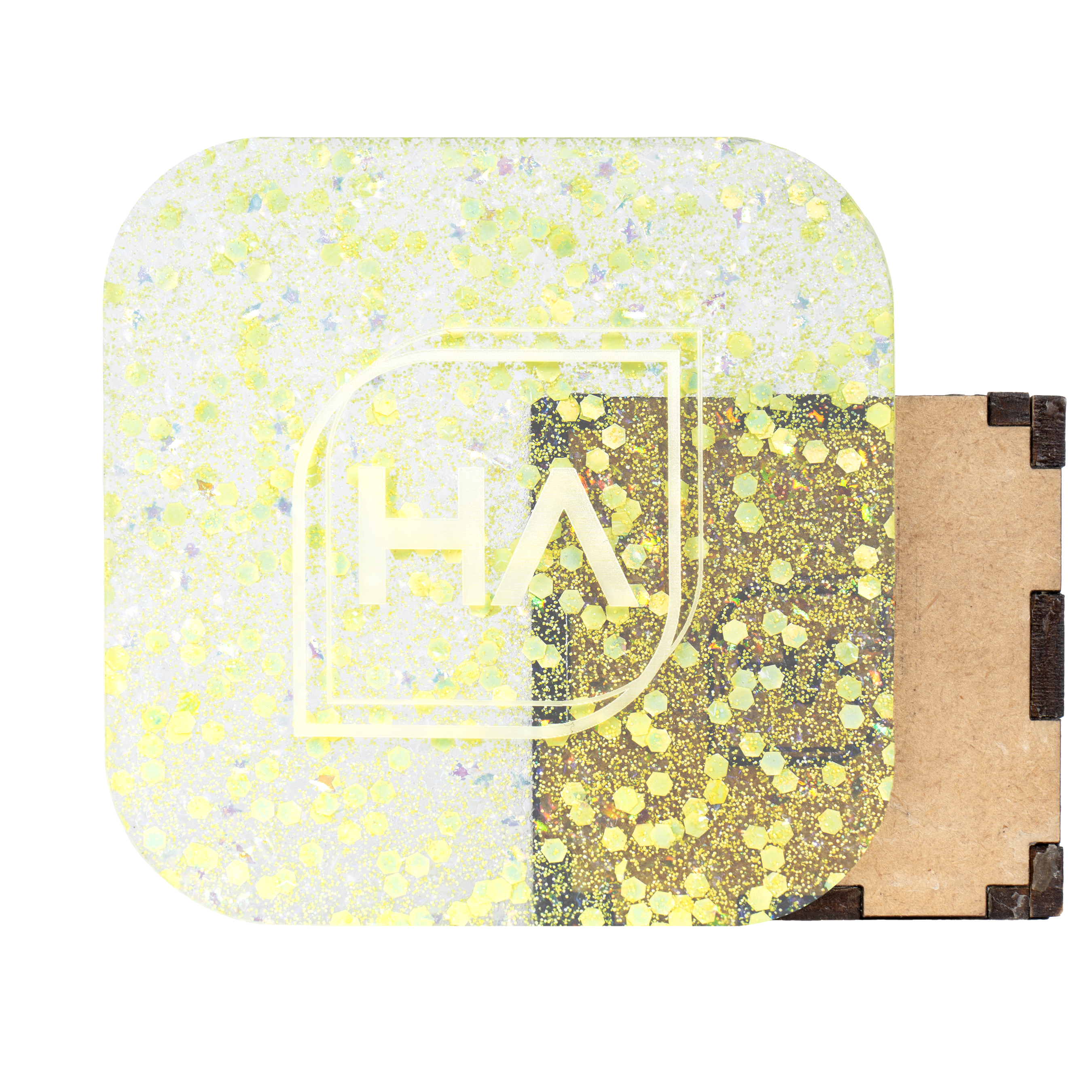1/8" Lemon Fizz Confetti Cast Acrylic Sheet