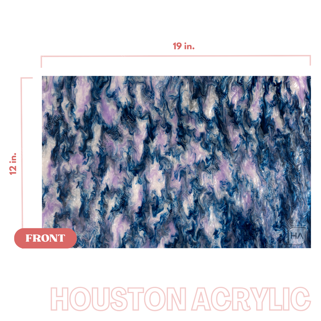1/8" Mystic Pearly Swirly Cast Acrylic Sheet