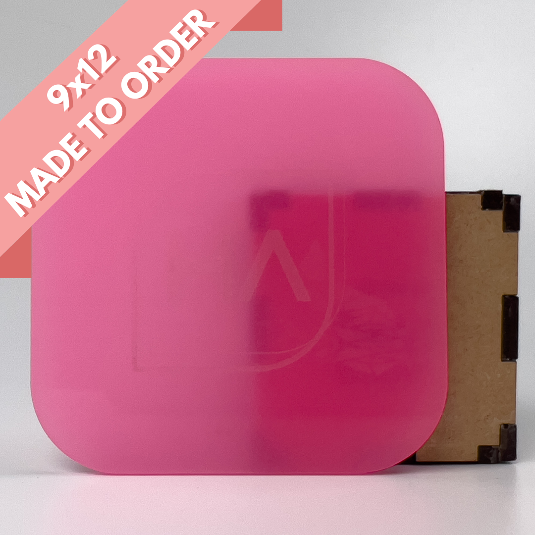 1/8" Pink Glow in the Dark Cast Acrylic Sheet
