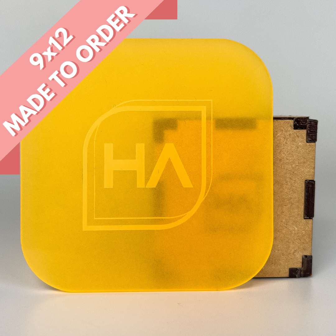 1/8" Orange Glow in the Dark Cast Acrylic Sheet