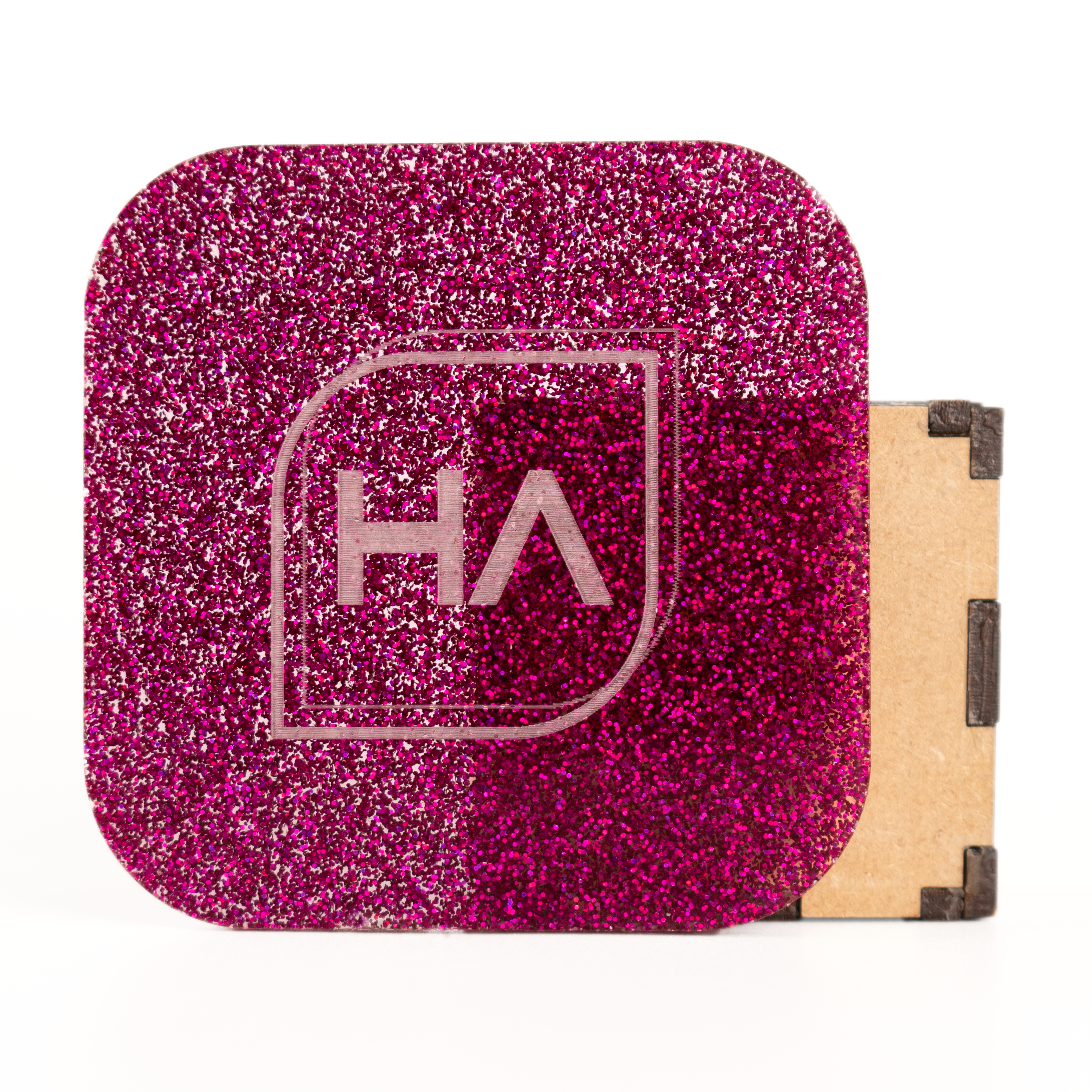 1/8" Magenta Glitter Cast Acrylic Sheet