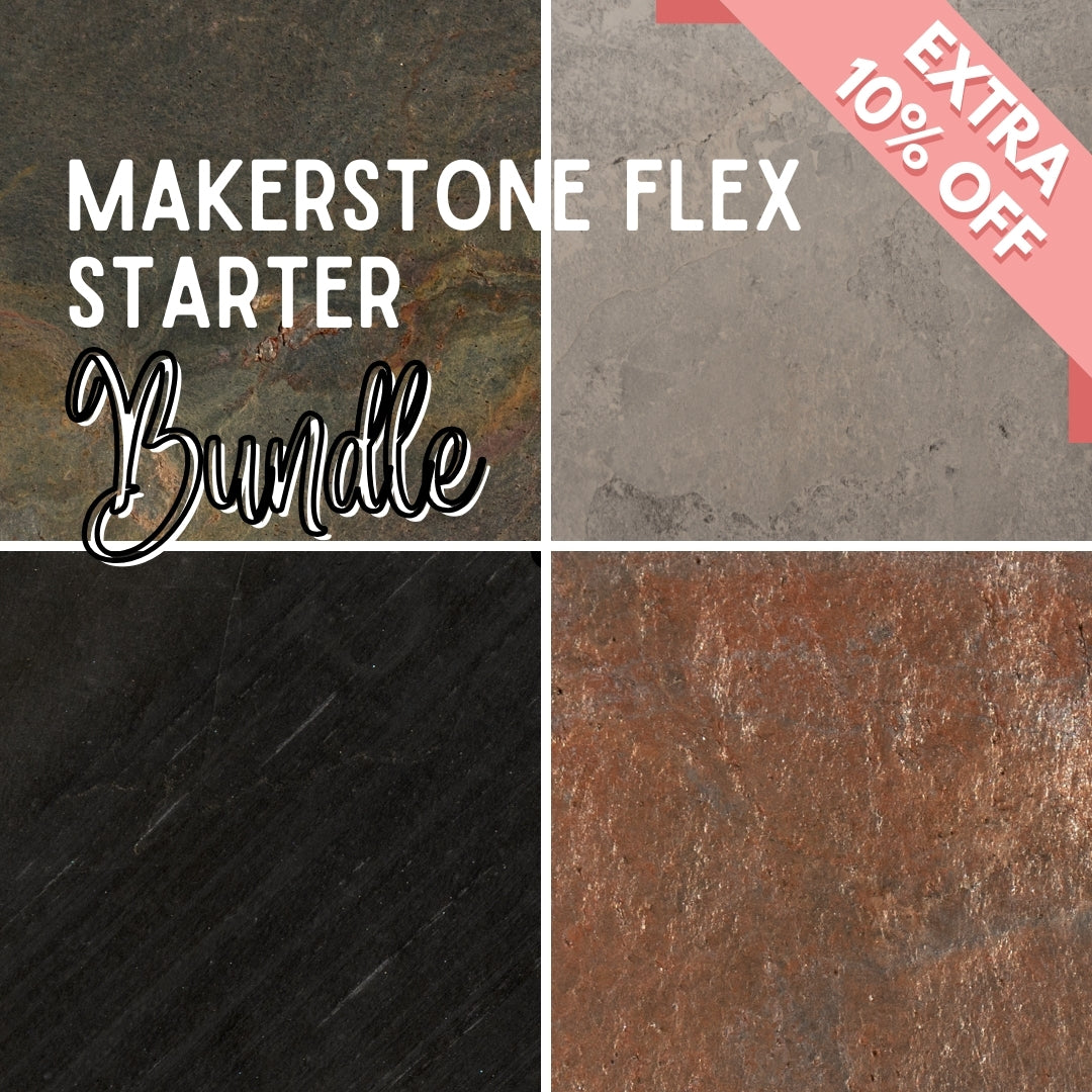 Makerstone Flex Starter Bundle Laserable Stone Veneer